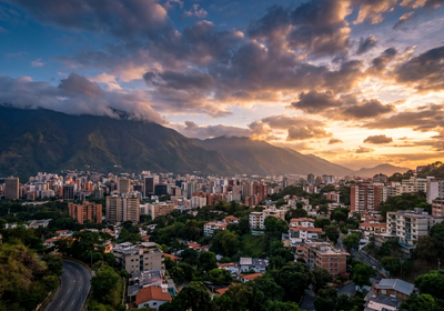Venezuela -- Caracas skyline with El Ávila
