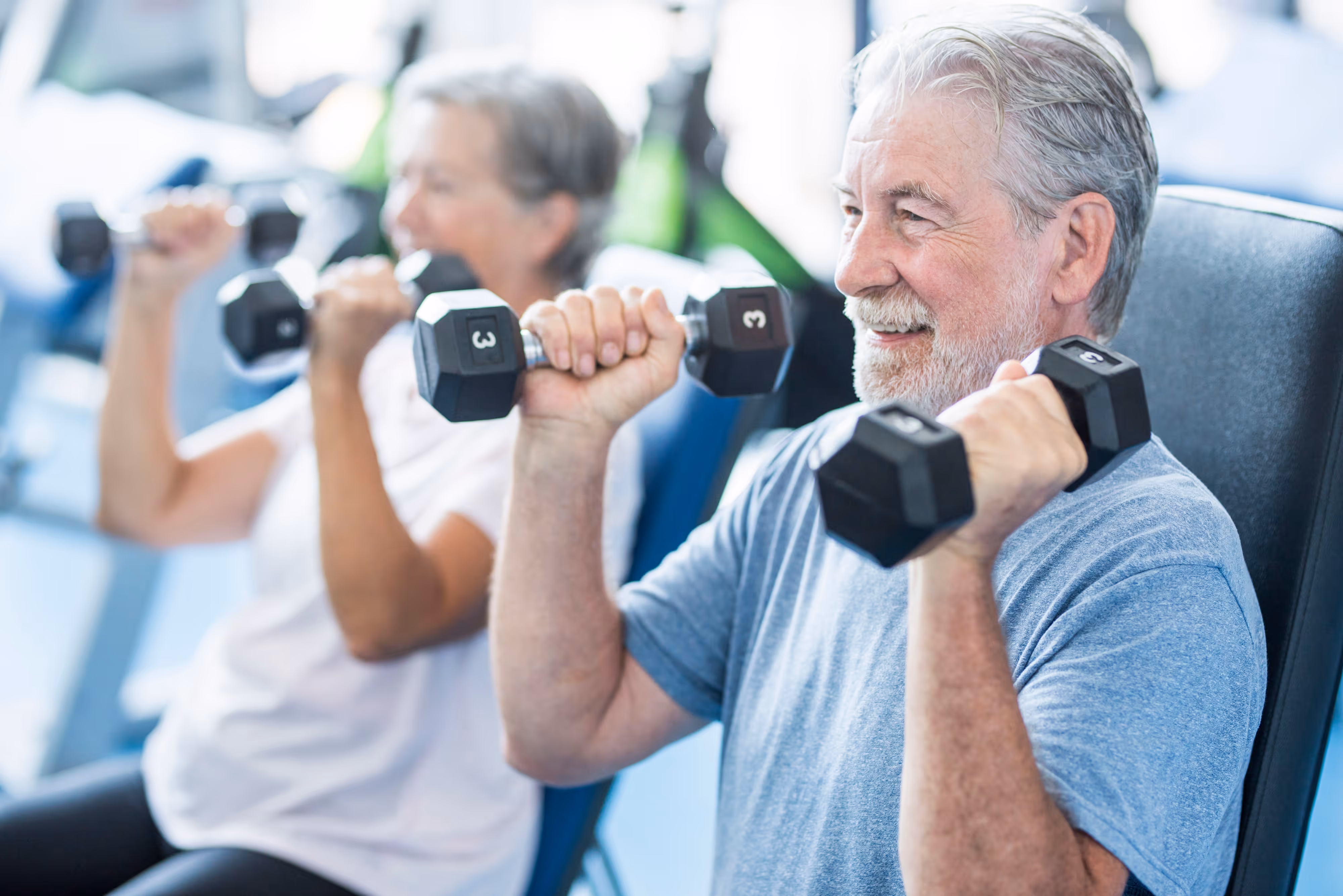 Senior Workout Stock Photo