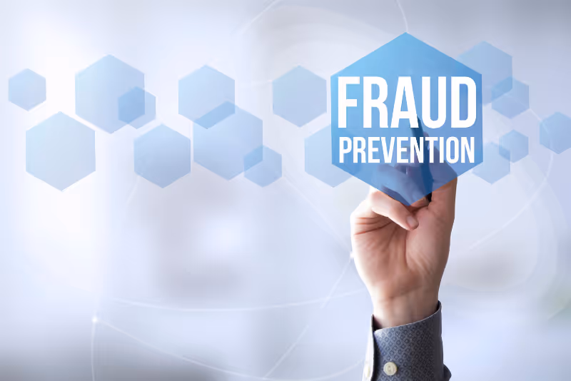stock photo hand writing fraud prevention text