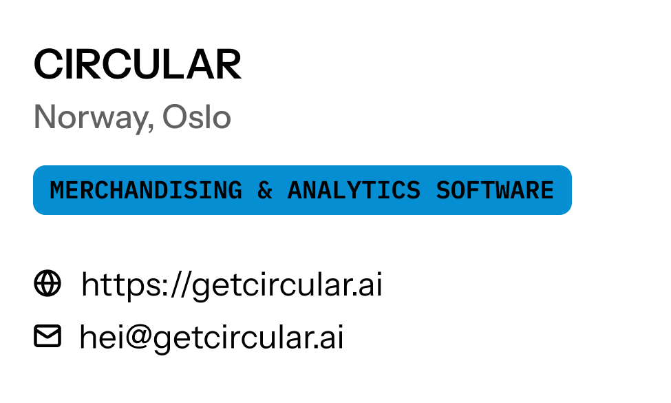 A demo card with brief information about the partner.