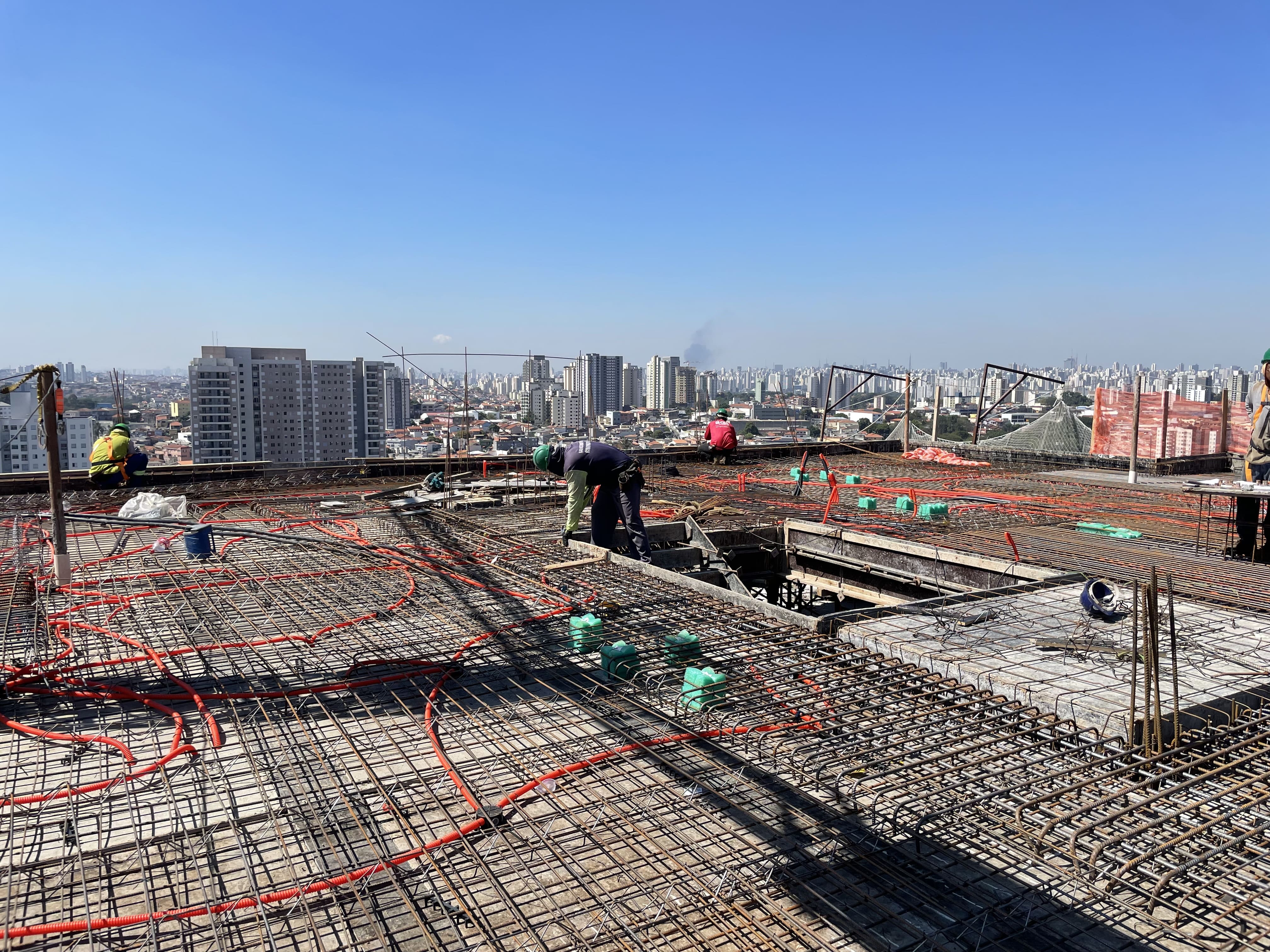 Armação da laje de cobertura