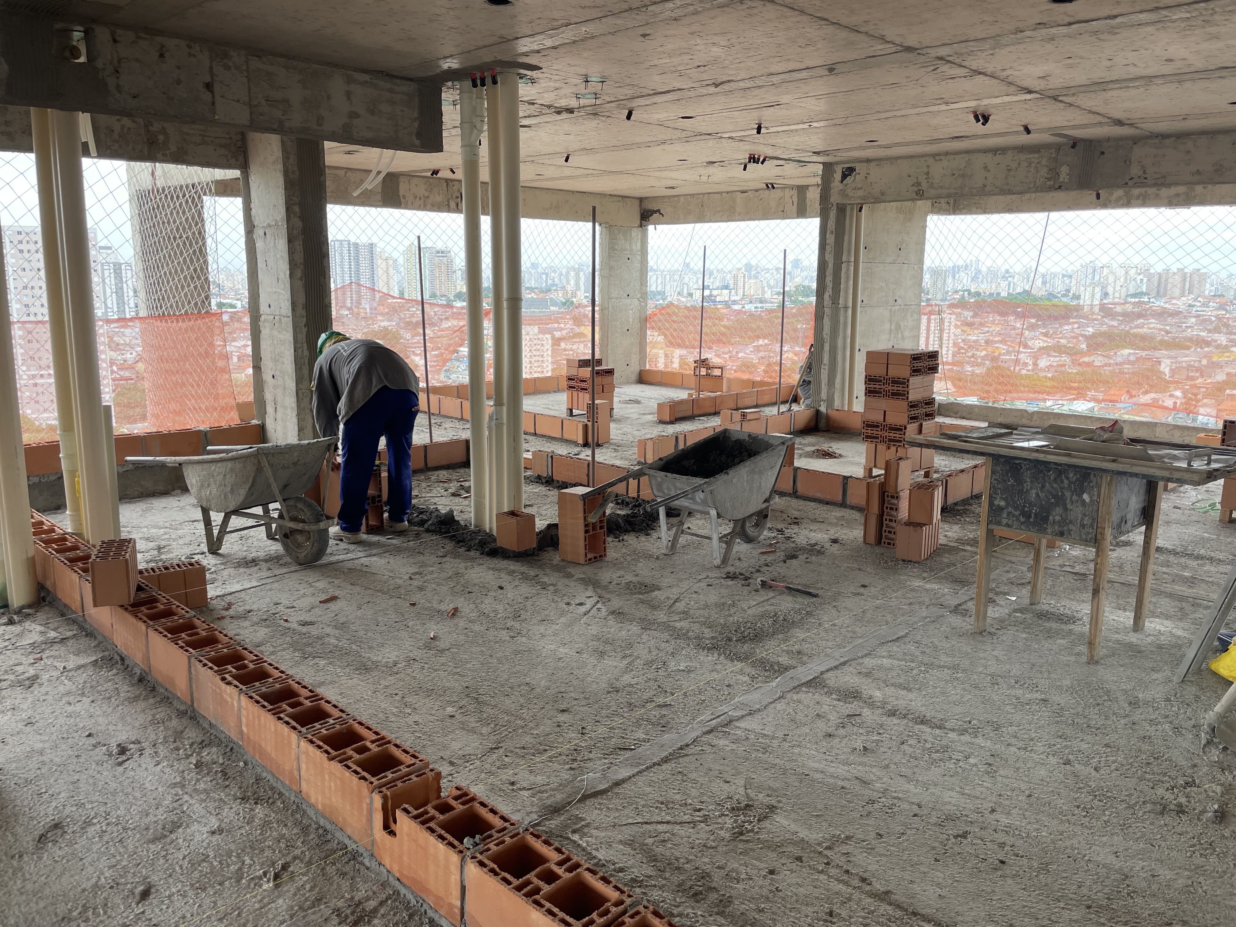 Marcação de 1a. fiada interna 11o. pav