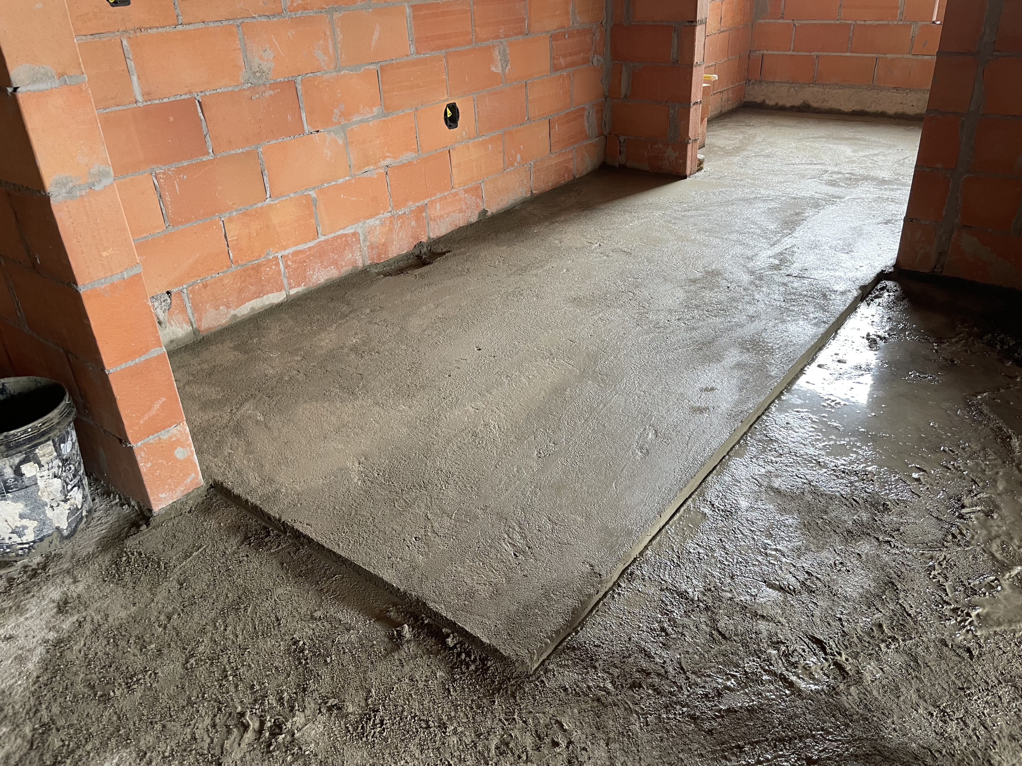 Contrapiso frio executado