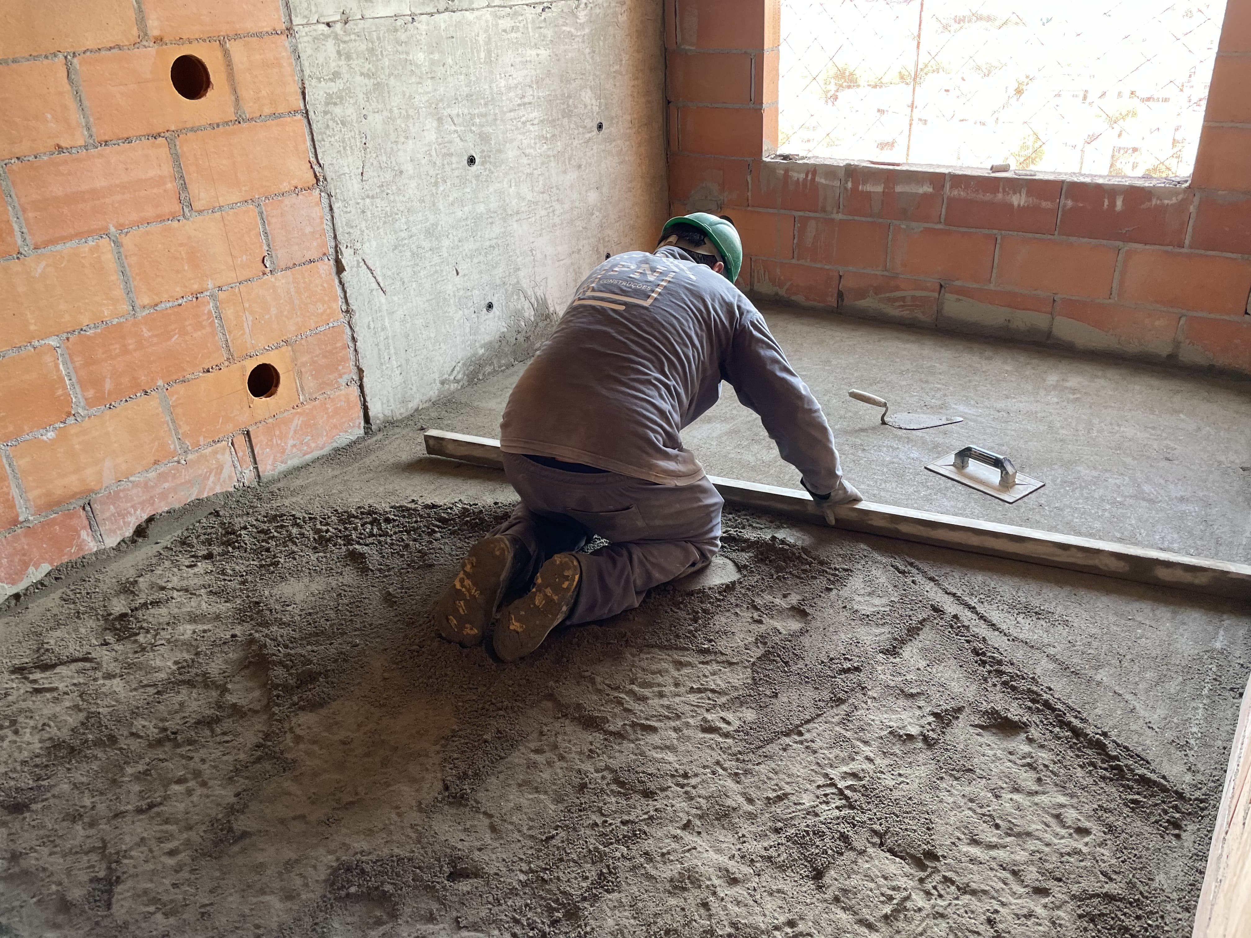 Contrapiso em execução