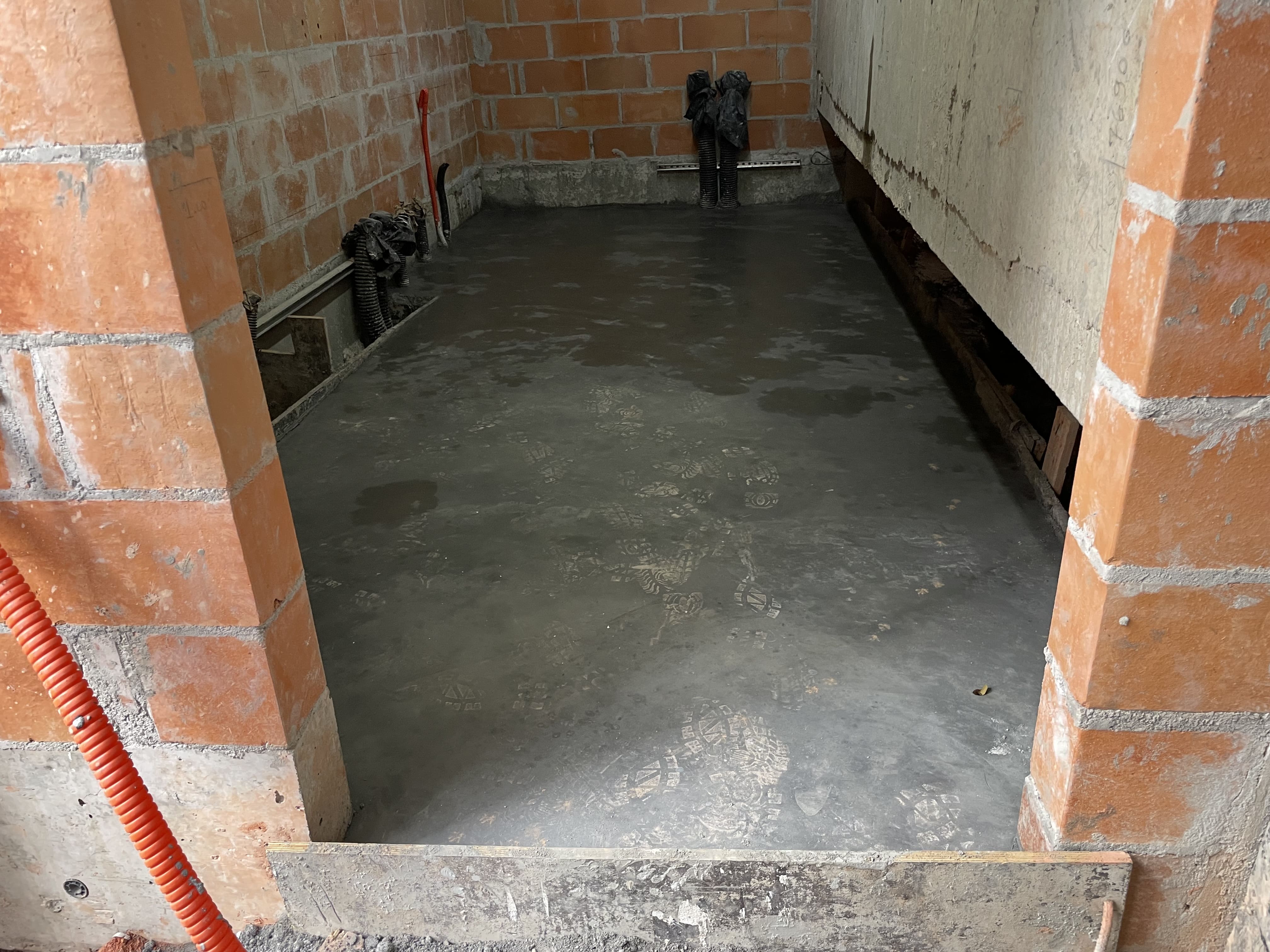 Contrapiso do centro de medição