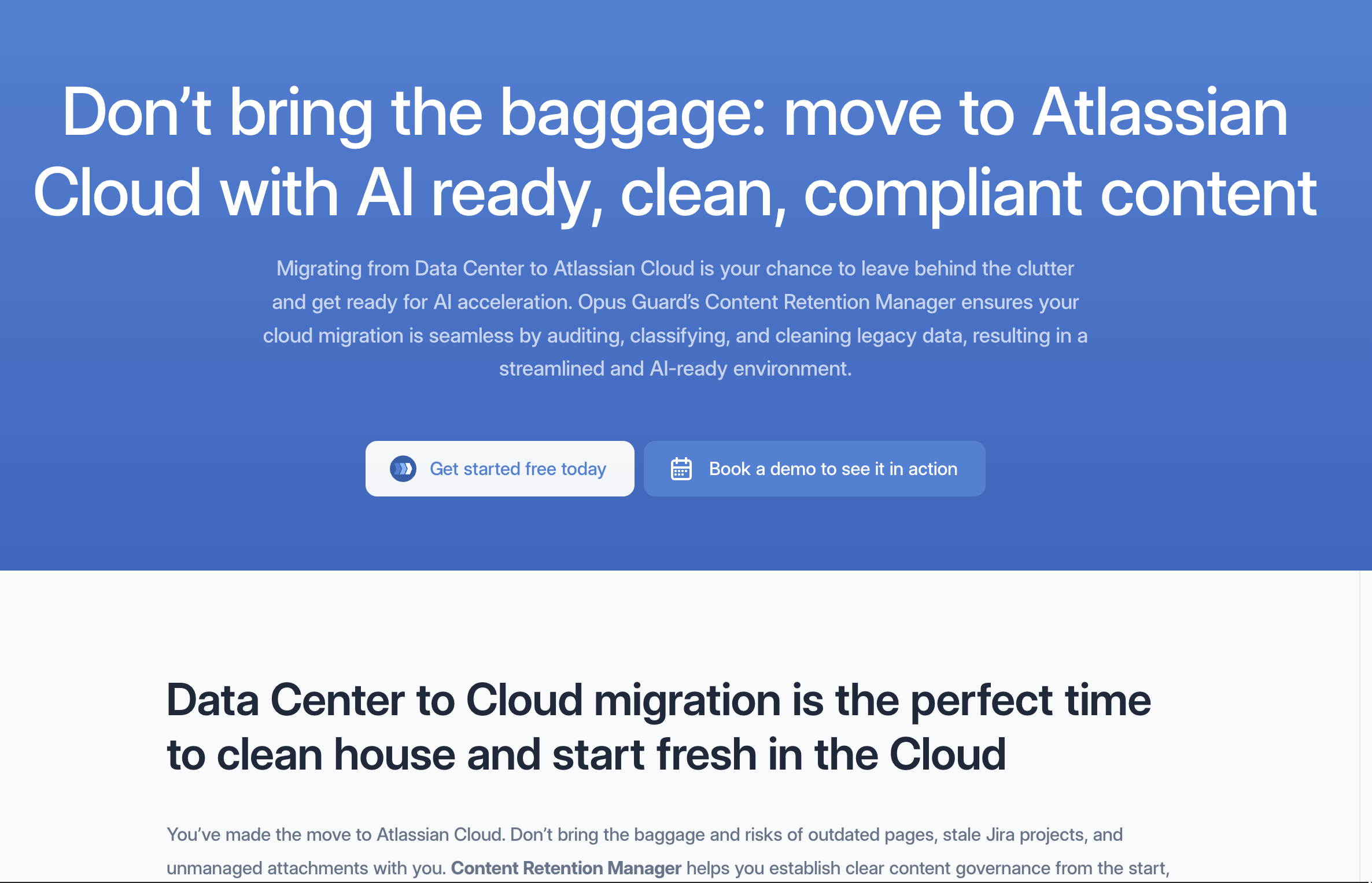Atlassian Data Center to Cloud Migration with Opus Guard