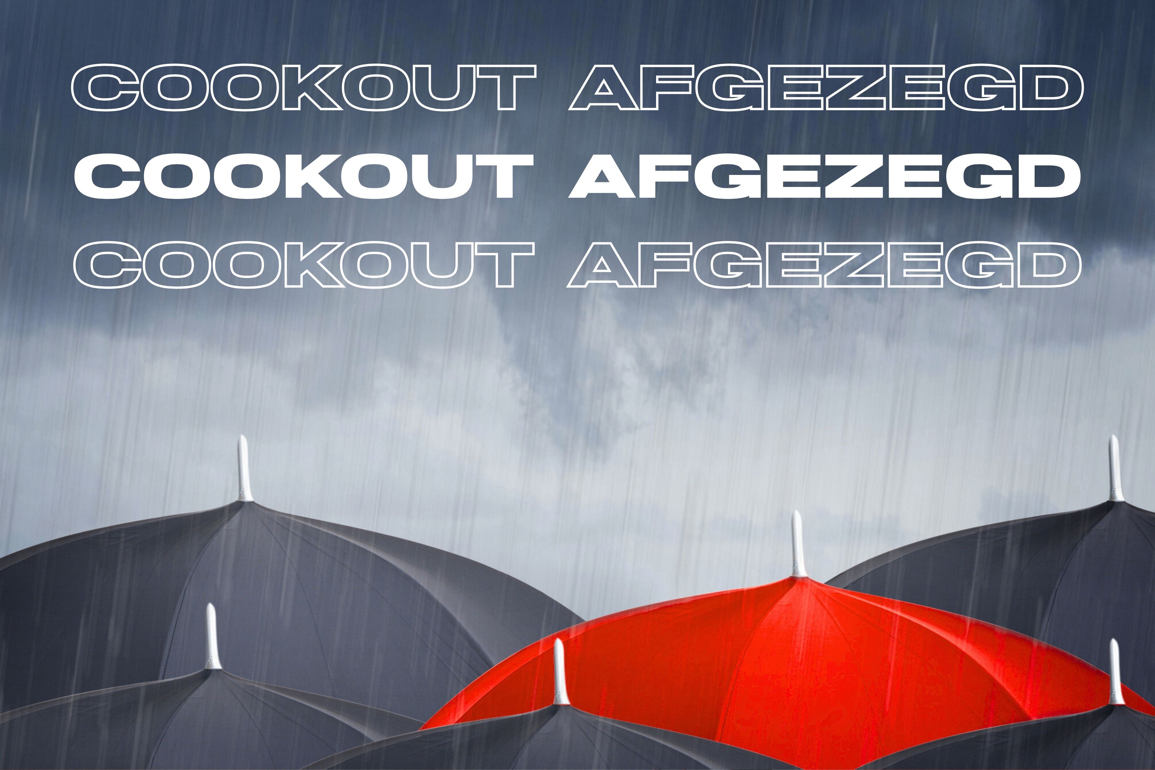 The Cookout gaat niet door wegens het slechte weer. 