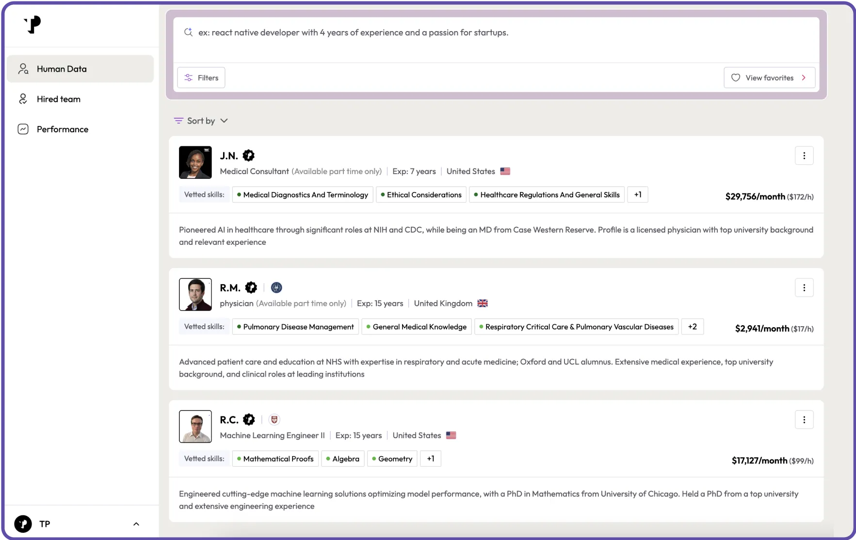 Creating the best expert talent pool for TP