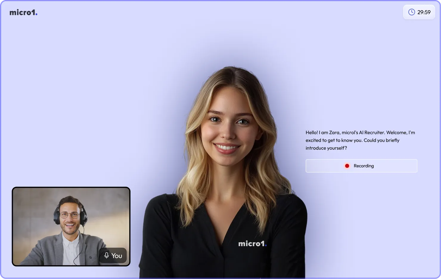 Zara taking AI Interview