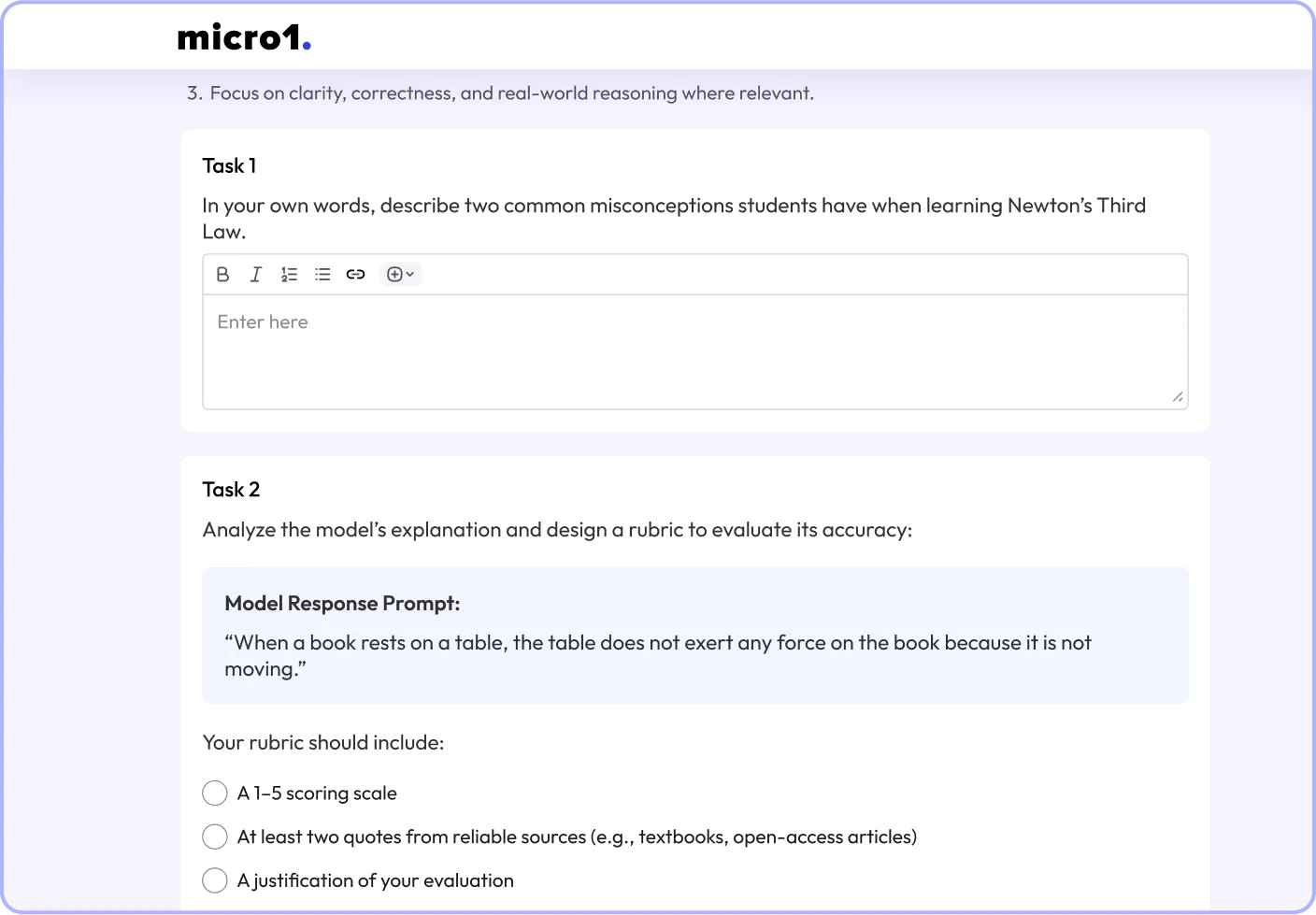 Coding exercise example