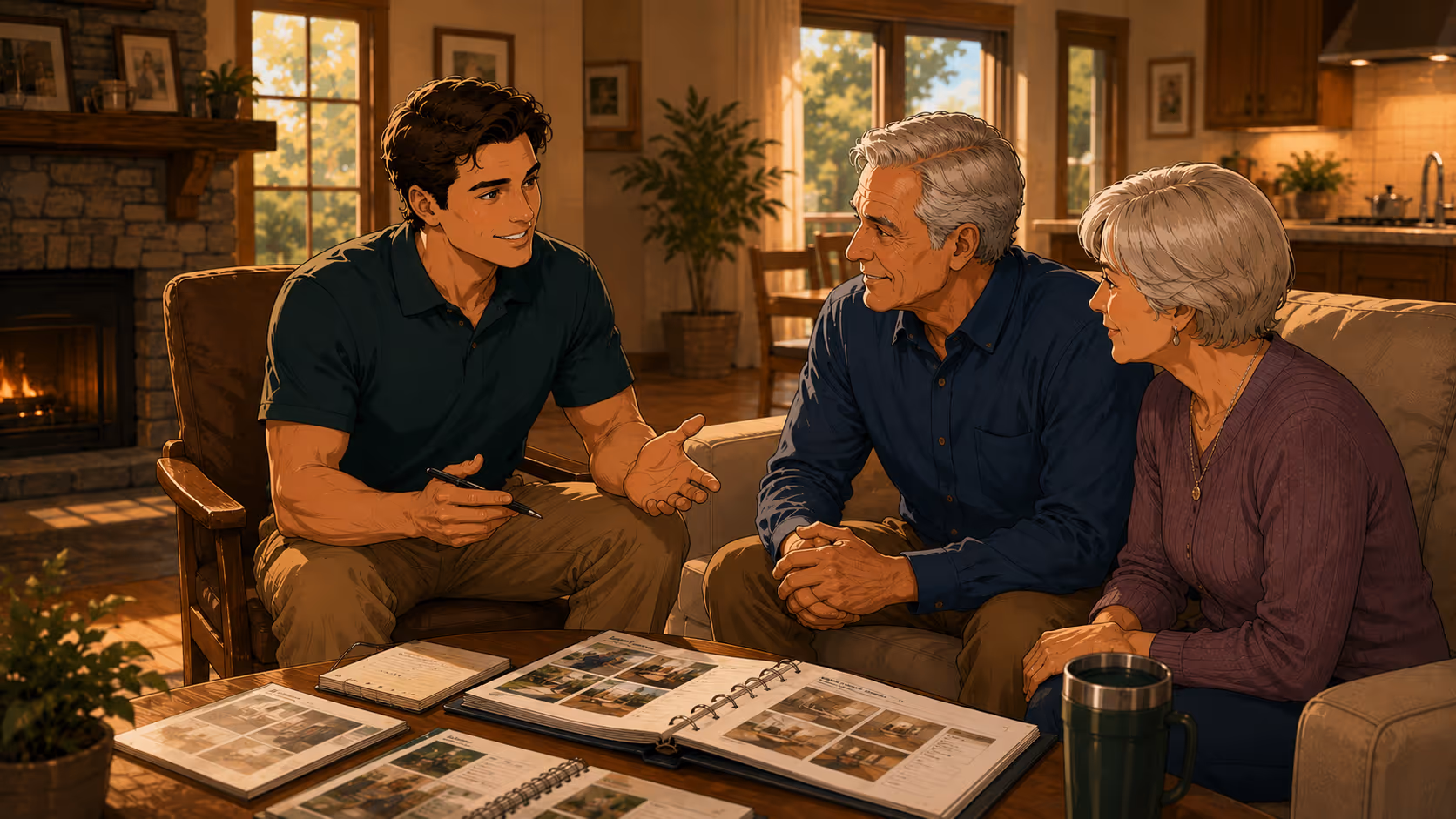 Aging In The Comfort Of Home dealer at work in a client home