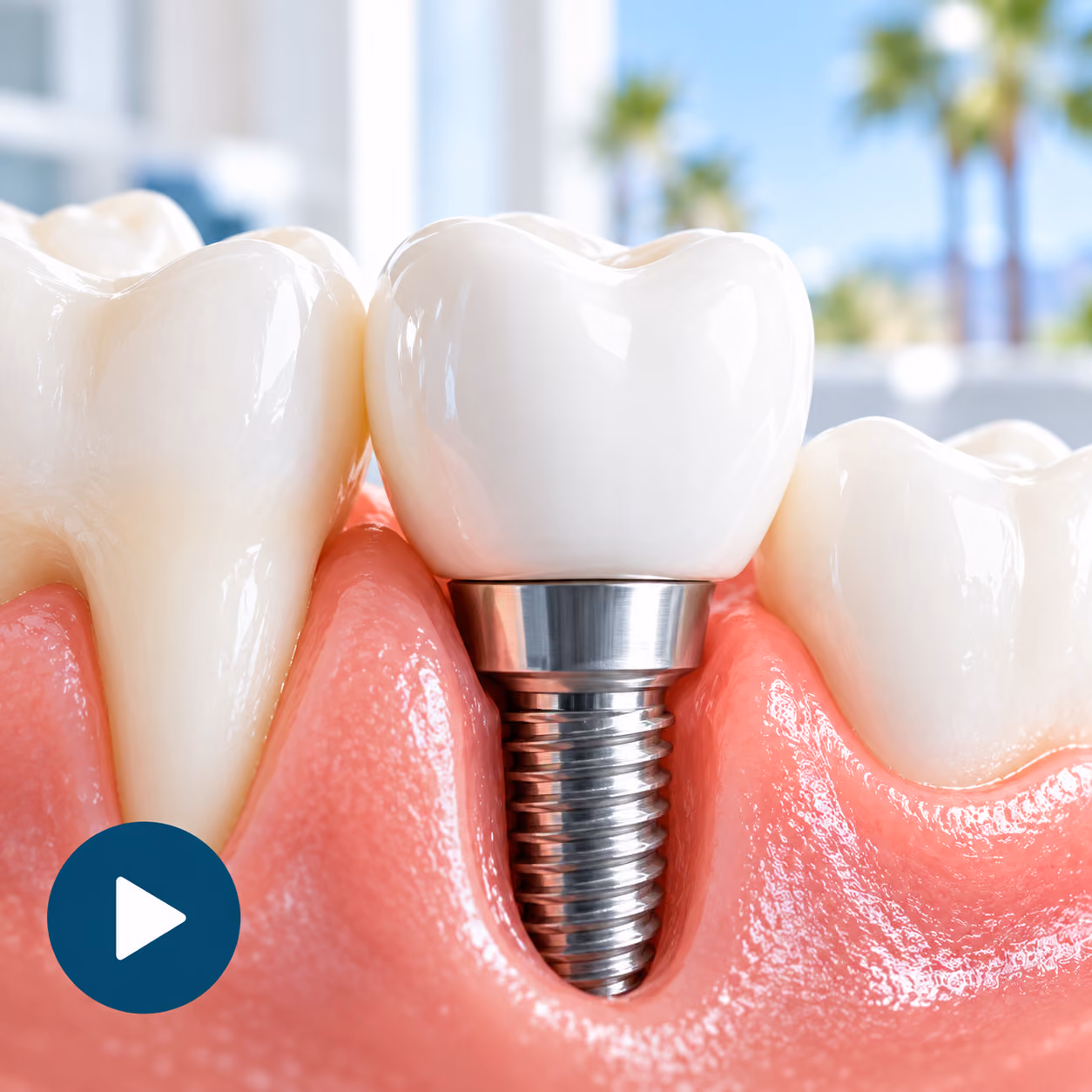 Dental implant with tooth crown, coming soon podcast episode
