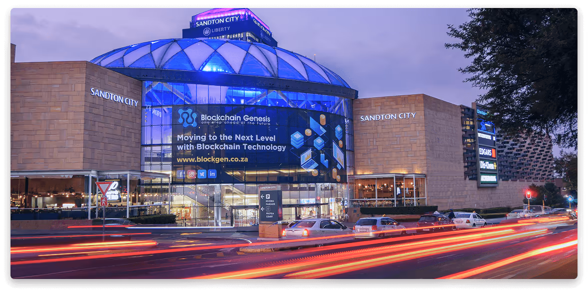 Blockgen photo in Santon city. Blockgen was founded in South Africa, inspired by a vision to empower local businesses with cutting-edge technology.