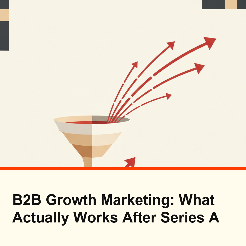 B2B growth marketing after Series A - geometric composition