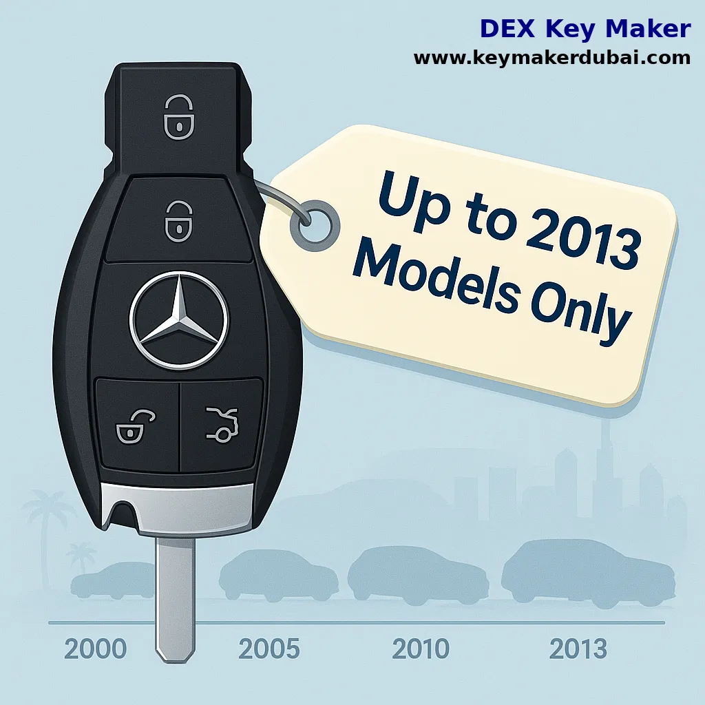 Mercedese Key Duplication up to 2013