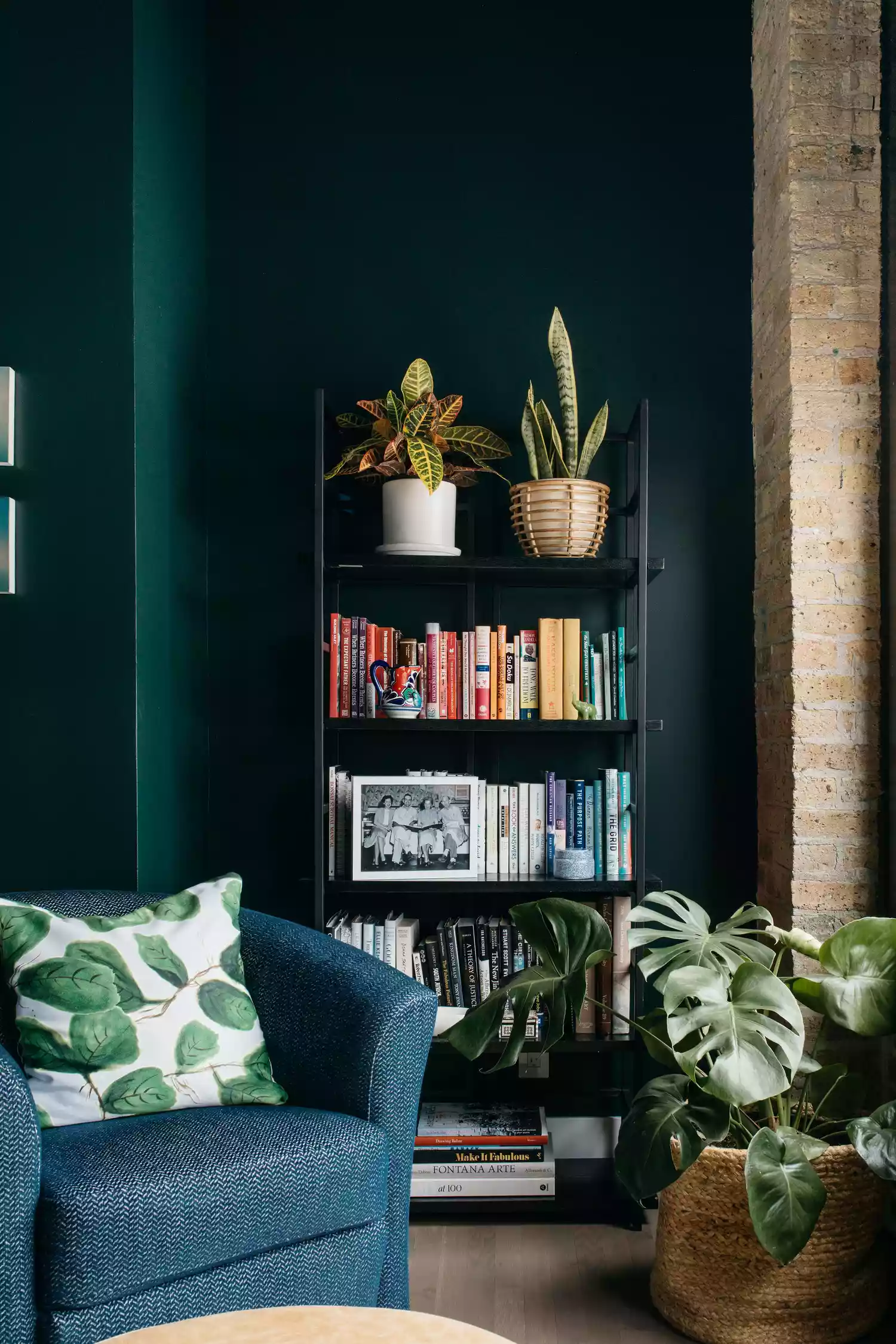 Home with green walls 