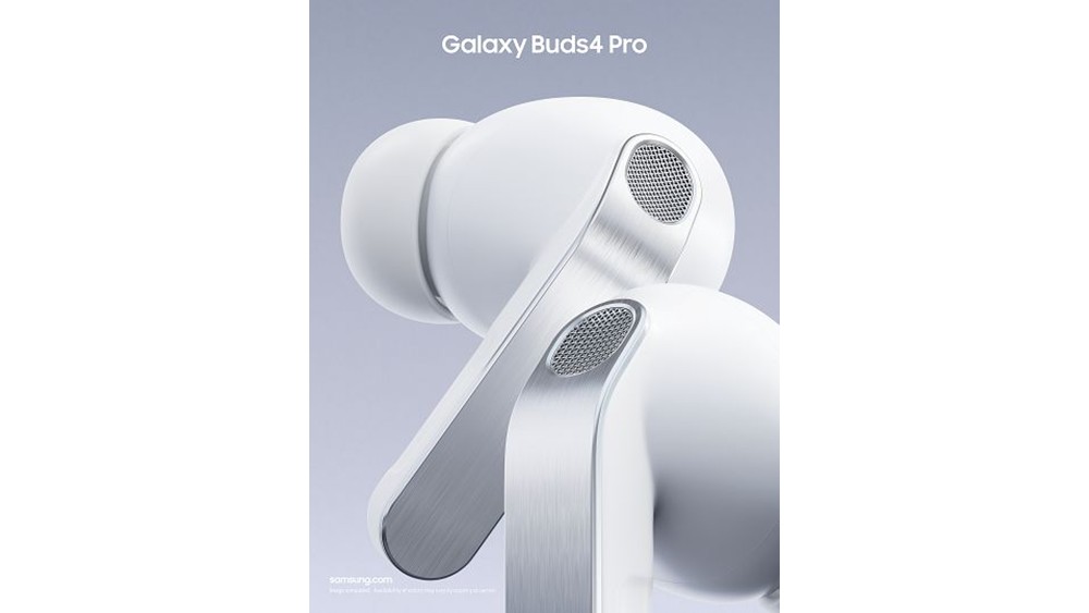 Samsung Galaxy Buds4 Pro oordopje van dichtbij