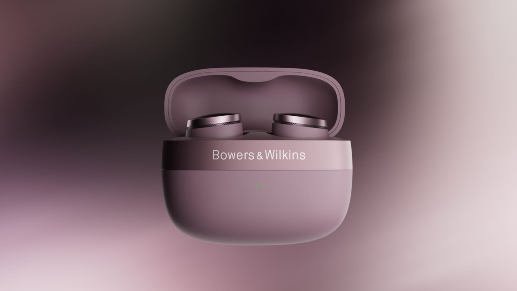 Bowers & Wilkins Pi8 in Pale Mauve met oplaadcase