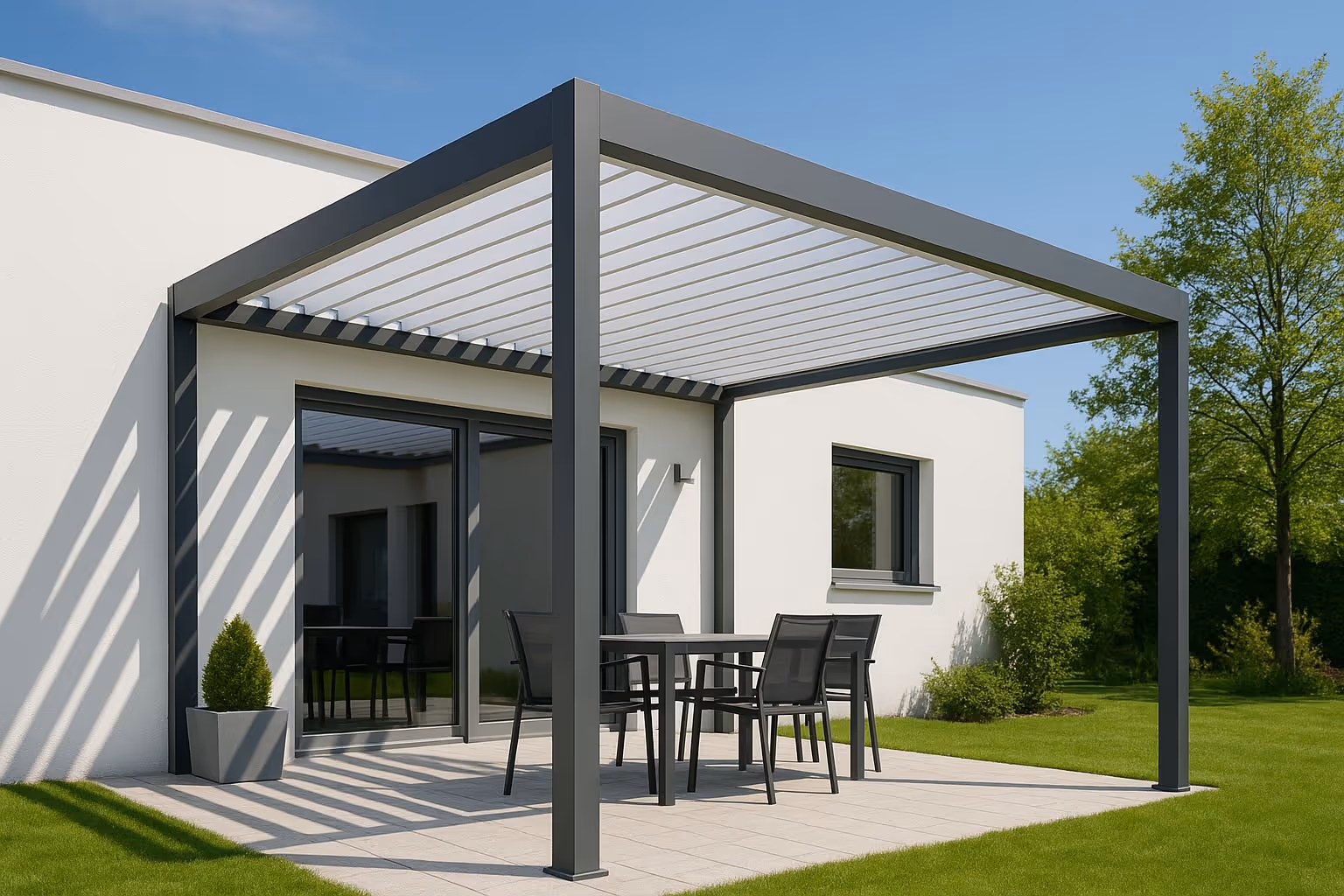 Beschattete Terrasse