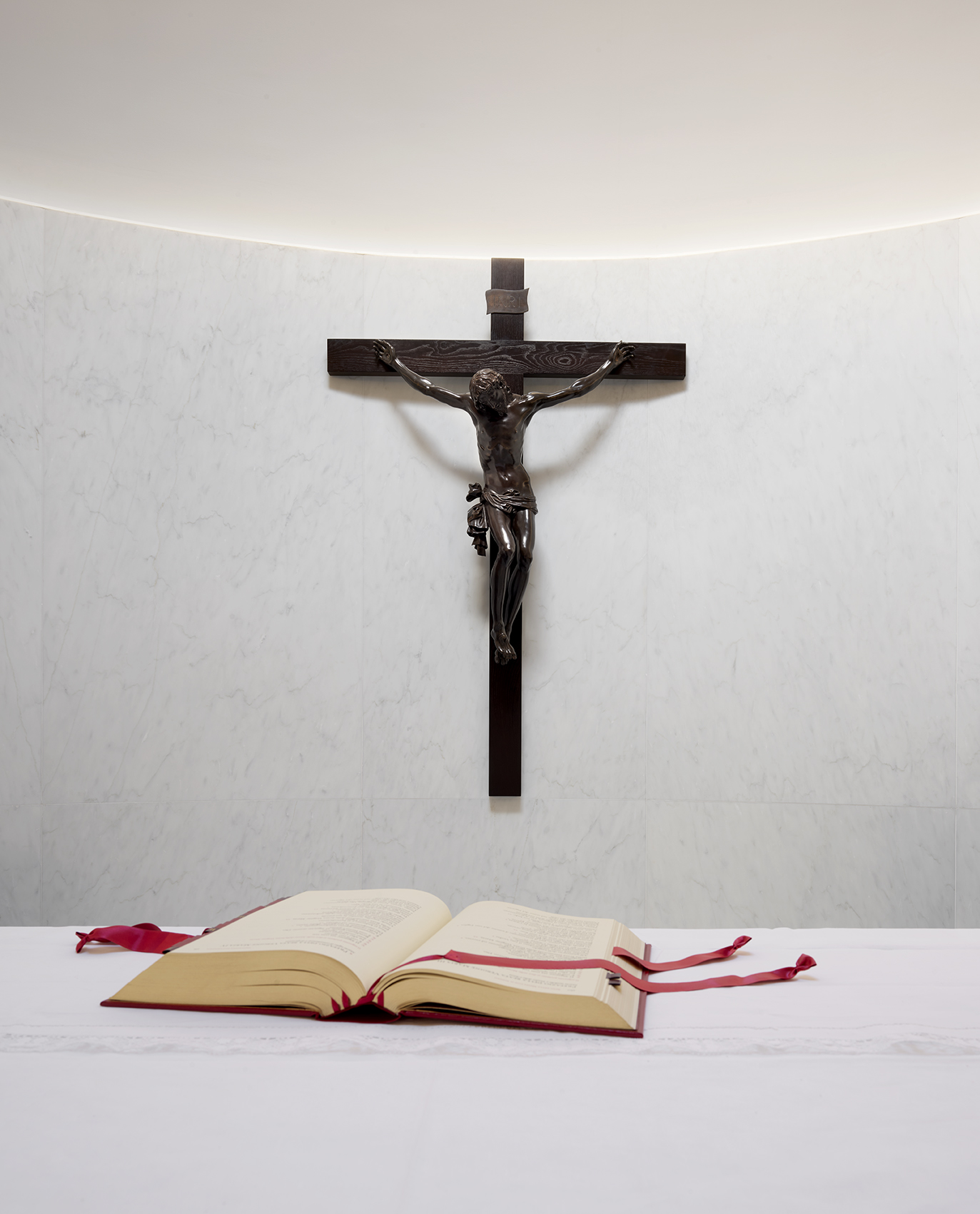 An outdoor dining table.
