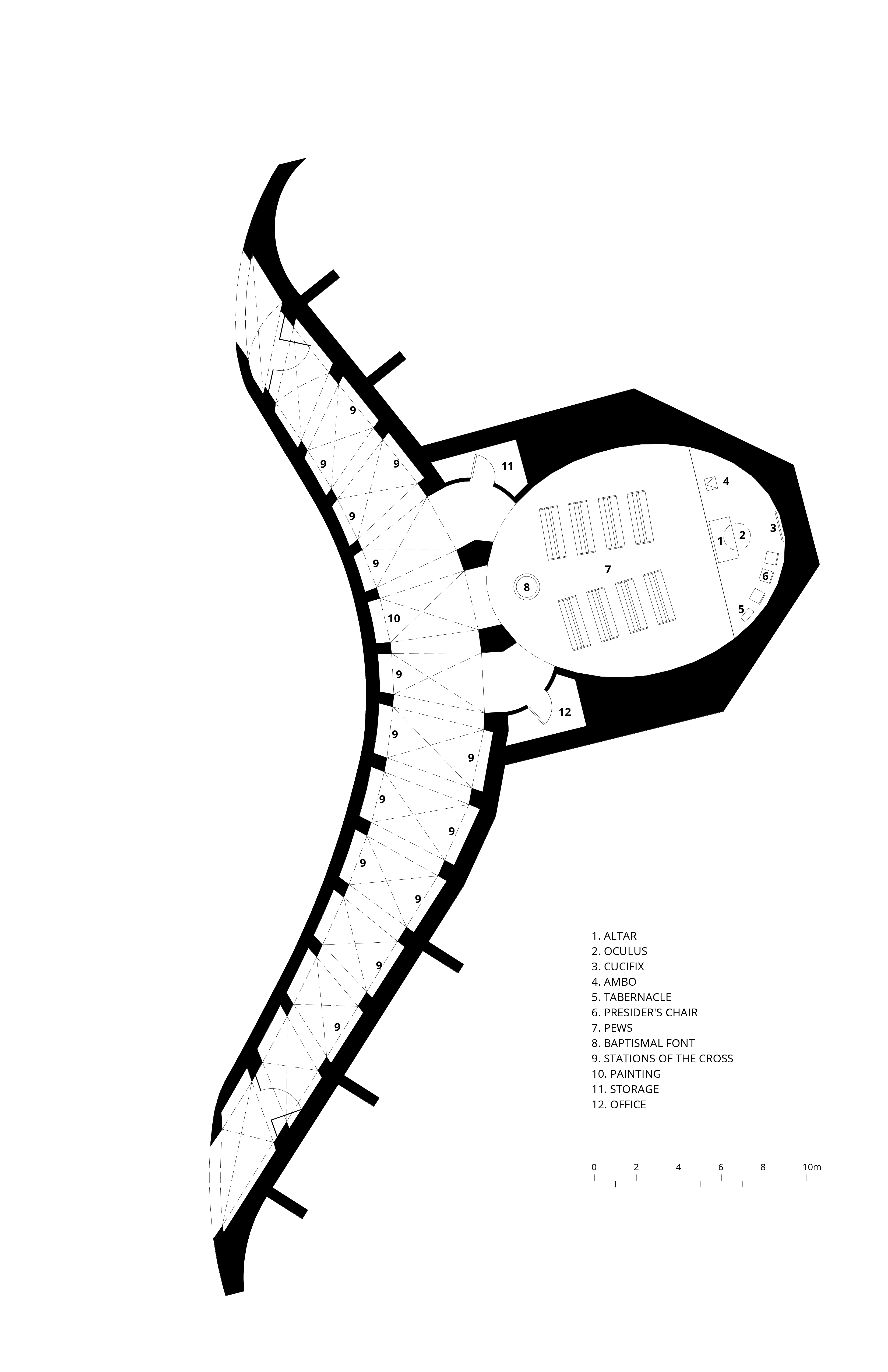 A facade rendering of 101 Spadina from the ground.