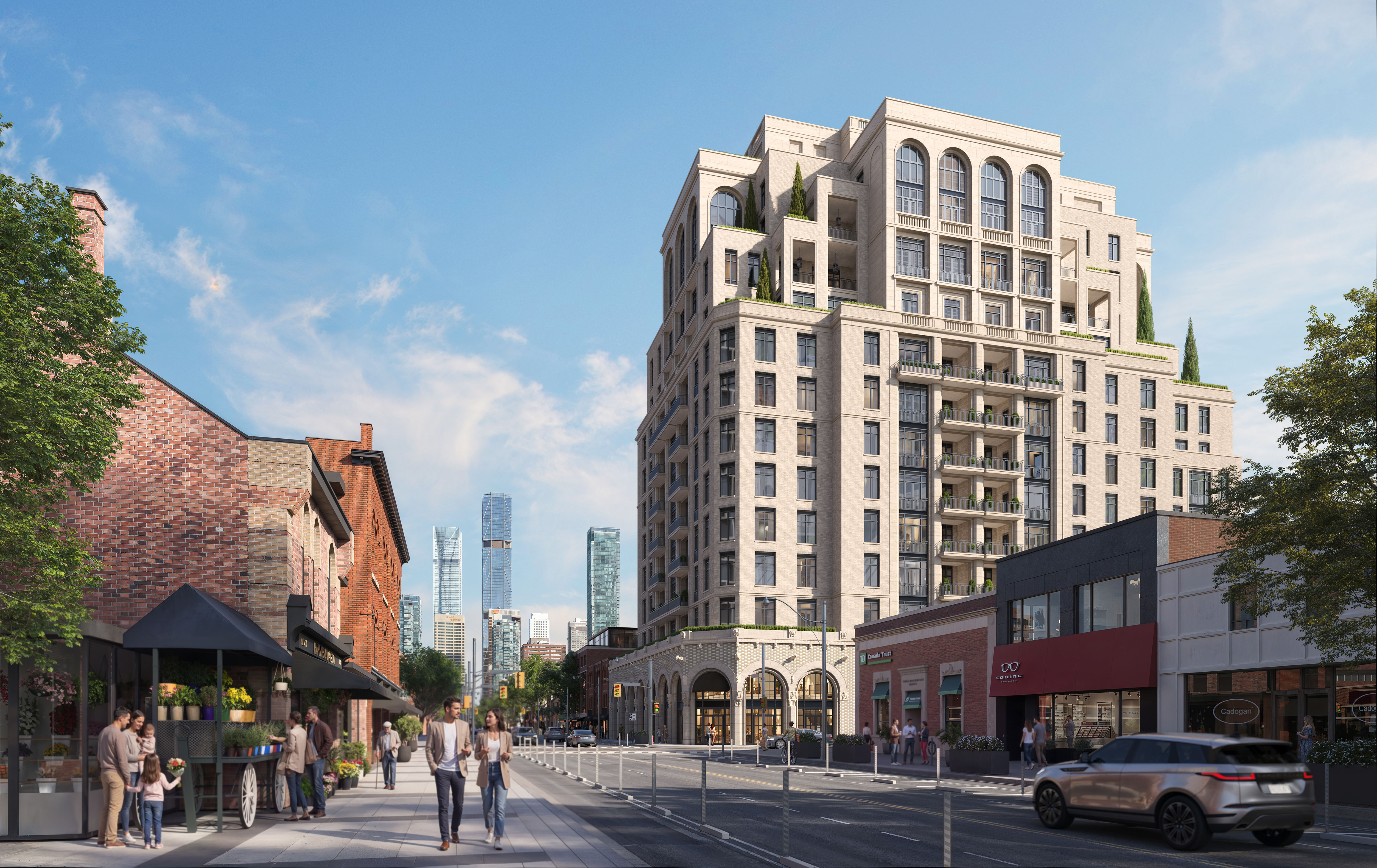 1140 Yonge Street from ground level.