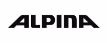 Schwarzes ALPINA-Logo auf weißem Hintergrund.