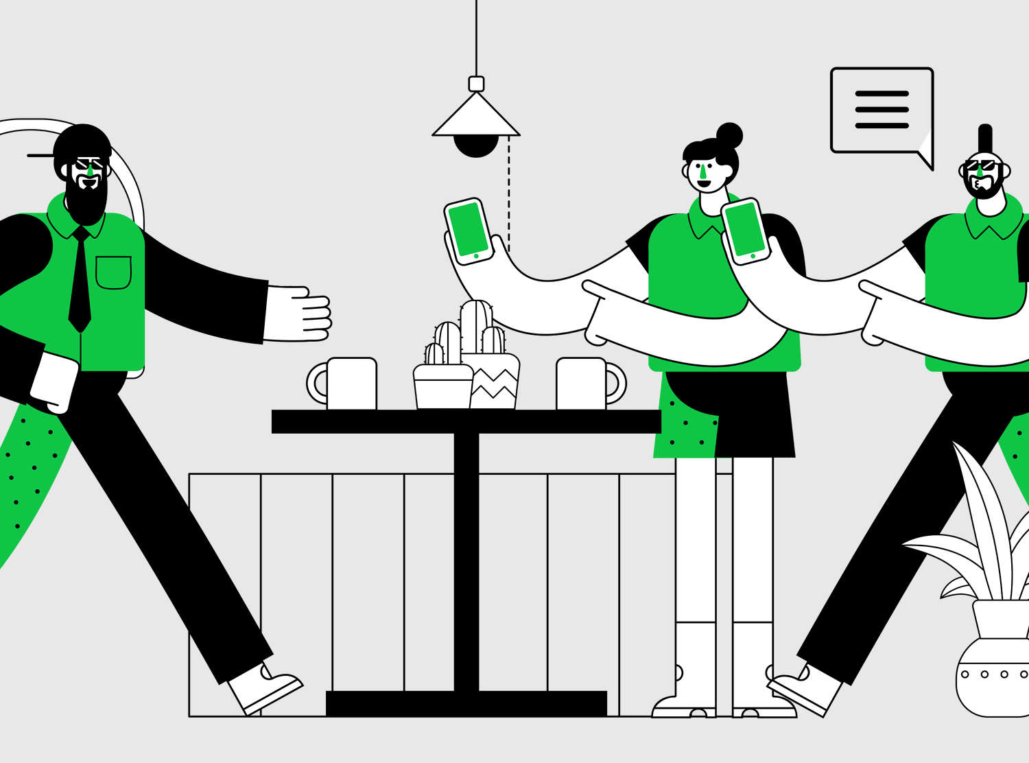 A young guy on his bike waving to new customers