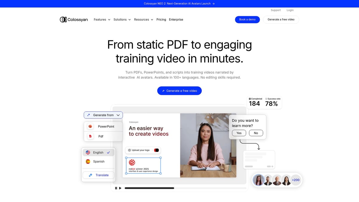 Top 8 Training Video Production Companies to Watch in 2026 - Colossyan