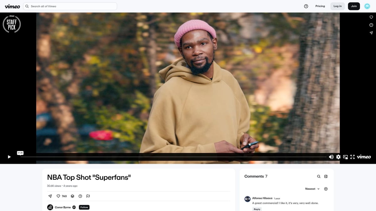 7 Inspiring Videos Commercial Examples to Boost Your Brand in 2026 - NBA Top Shot 