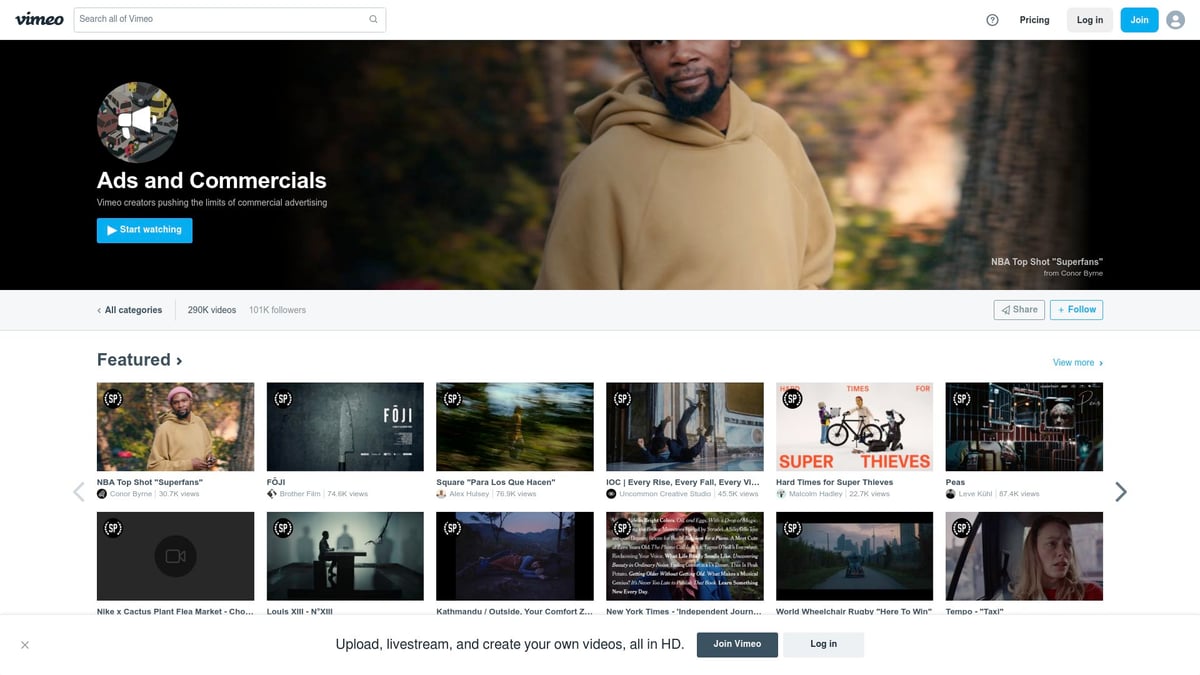 7 Inspiring Videos Commercial Examples to Boost Your Brand in 2026 - Vimeo – Commercial Video Inspiration Hub