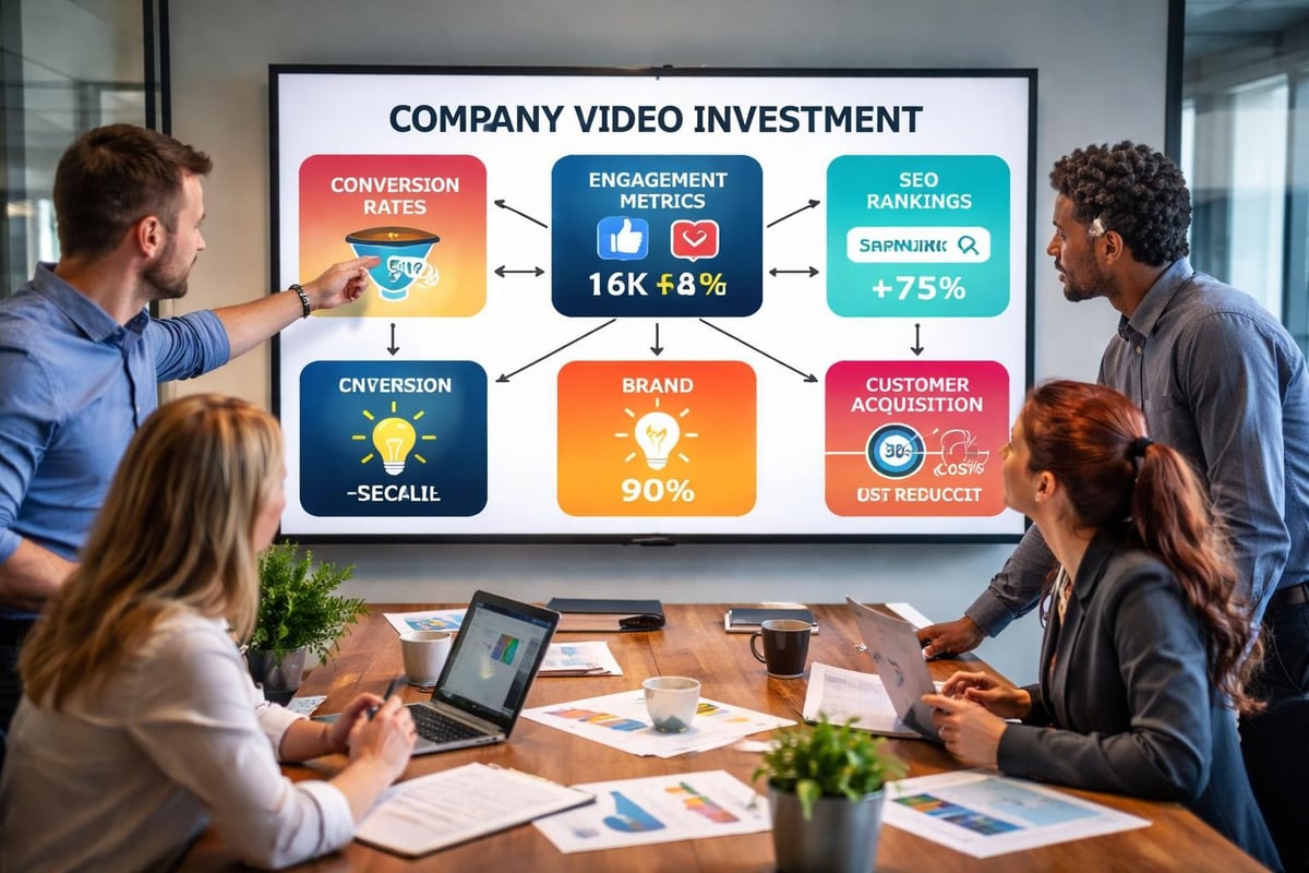 Company video ROI metrics