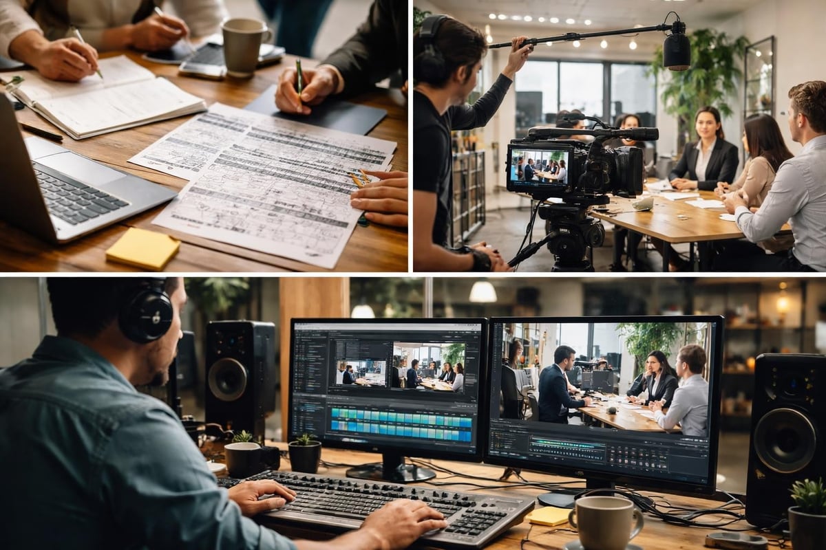 Corporate video production workflow