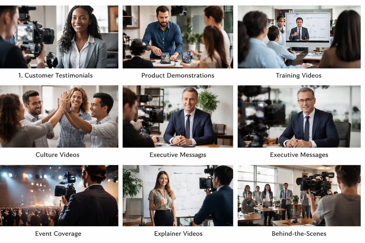 Types of corporate video formats