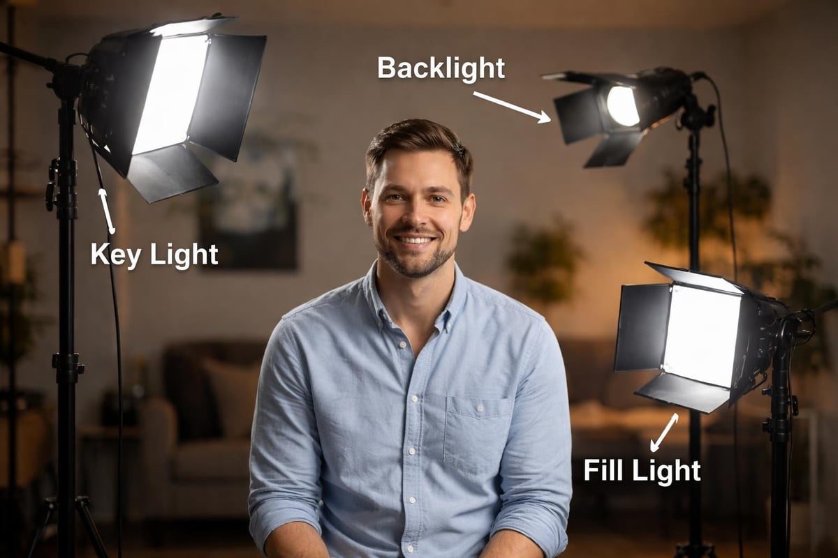 Lighting setups for video