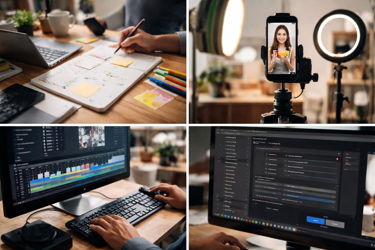 Short-form video production workflow