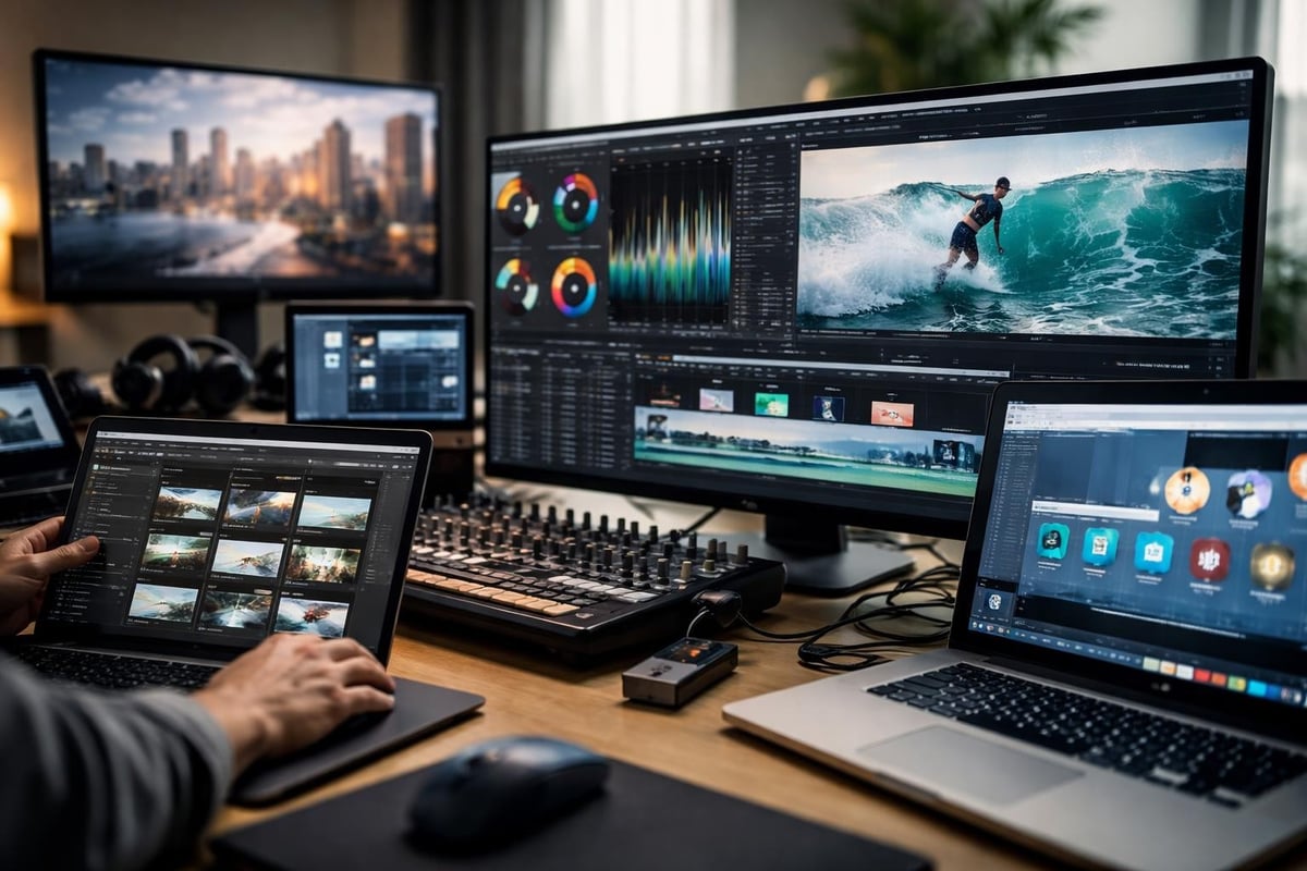 Post-production workflow stages