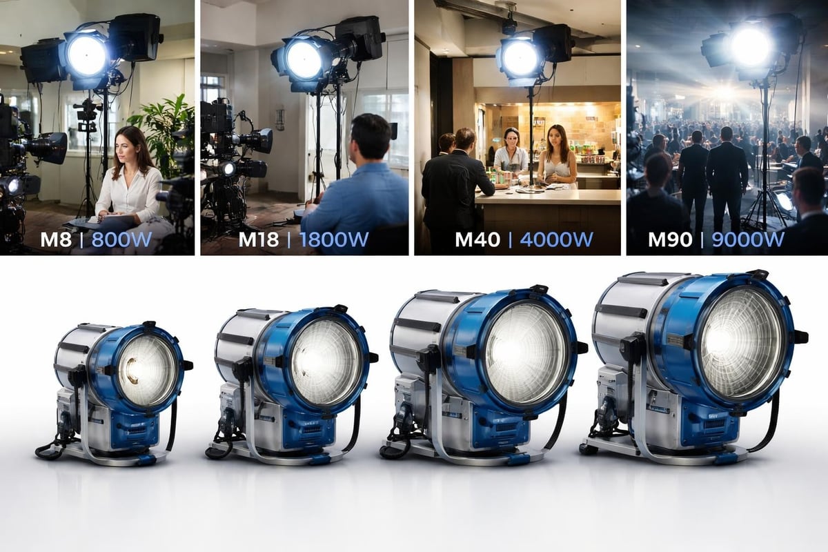 ARRI HMI M-Series lineup comparison