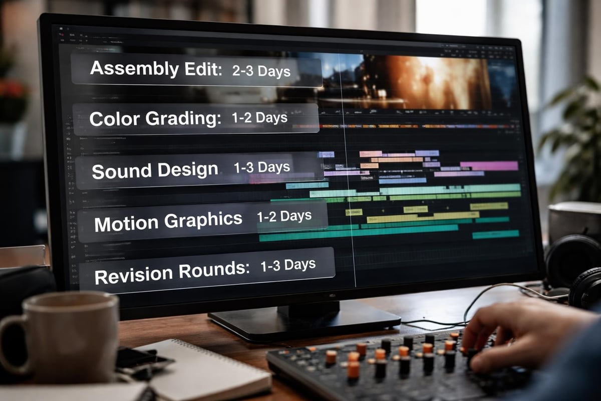 Post-production workflow stages