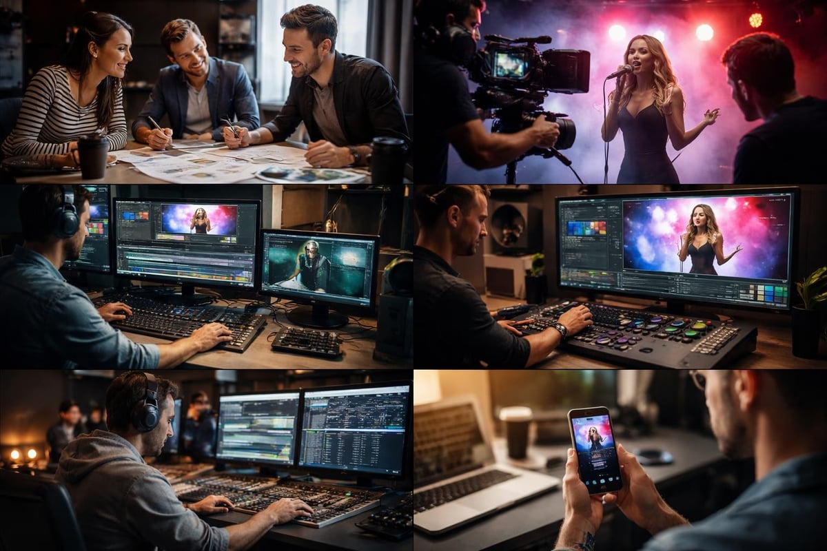 Music video production workflow