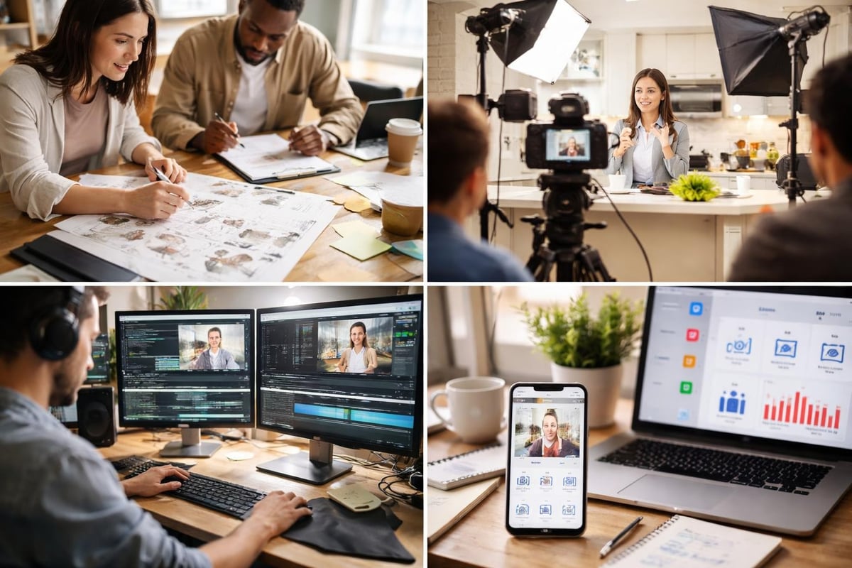 Video production workflow stages