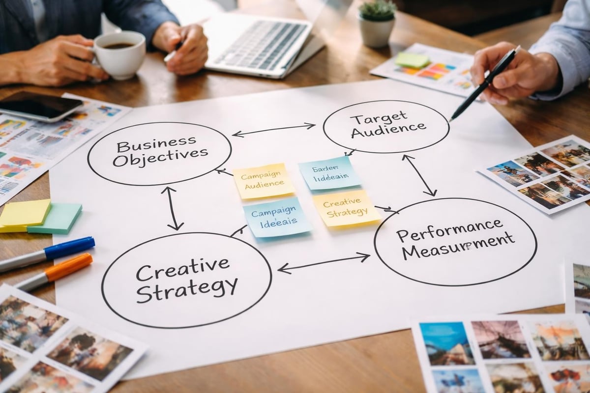 Strategic planning process for advertising clips