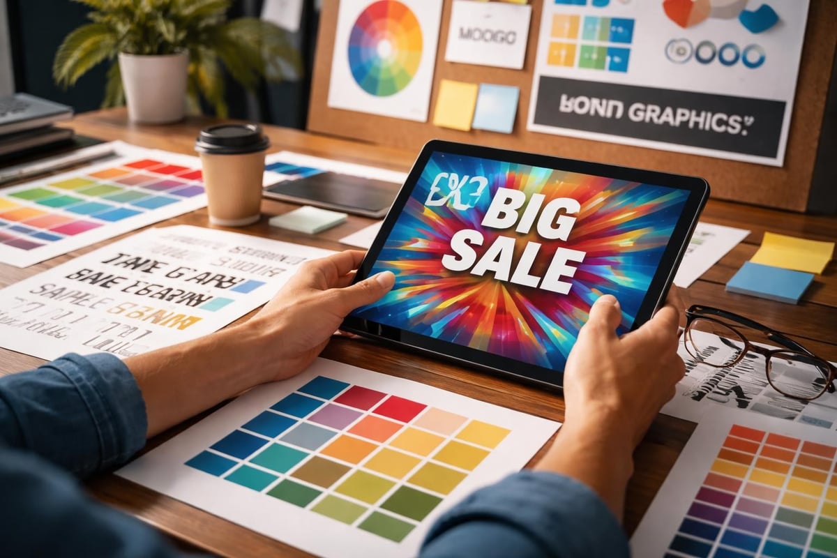 Visual design elements in advertising clips