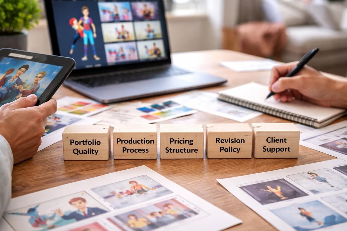 Animation company evaluation criteria