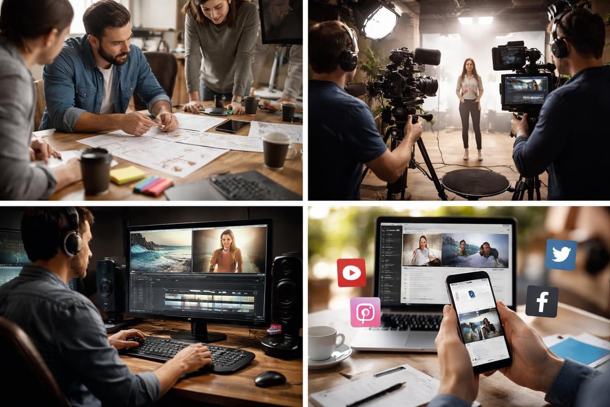 Commercial video production workflow