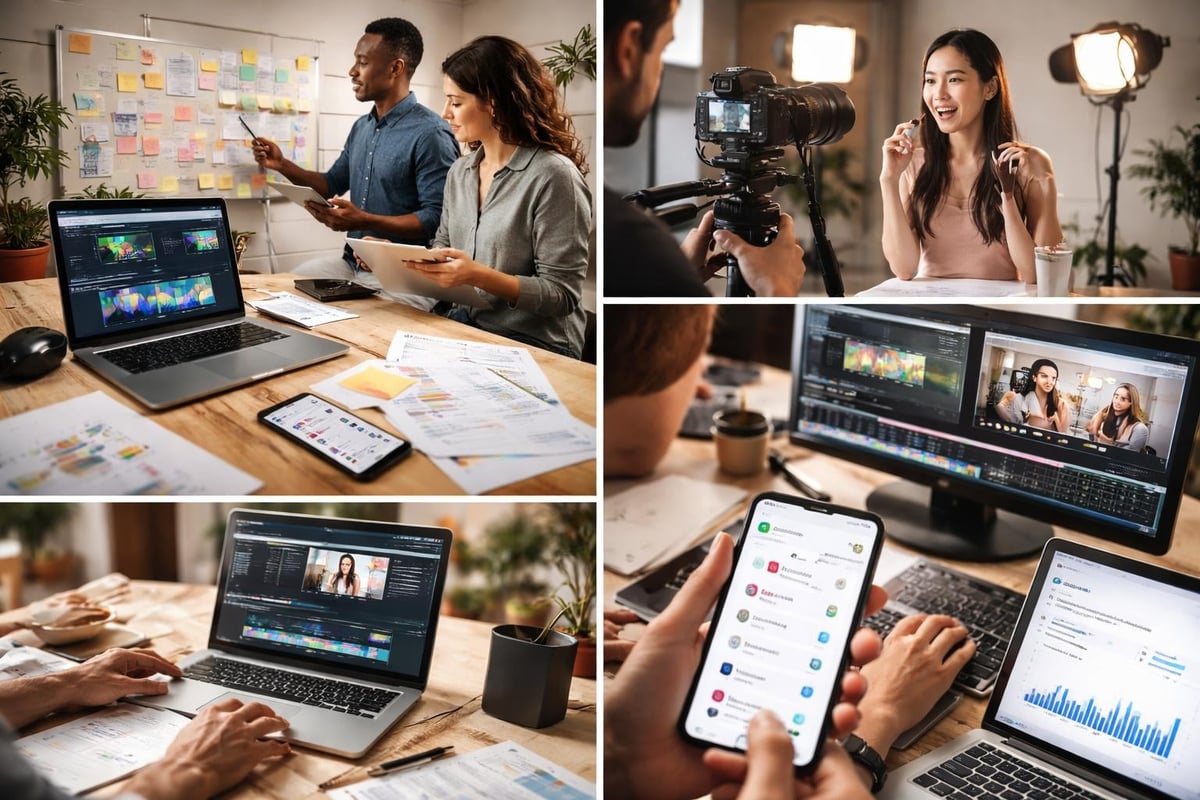 Social media video production workflow