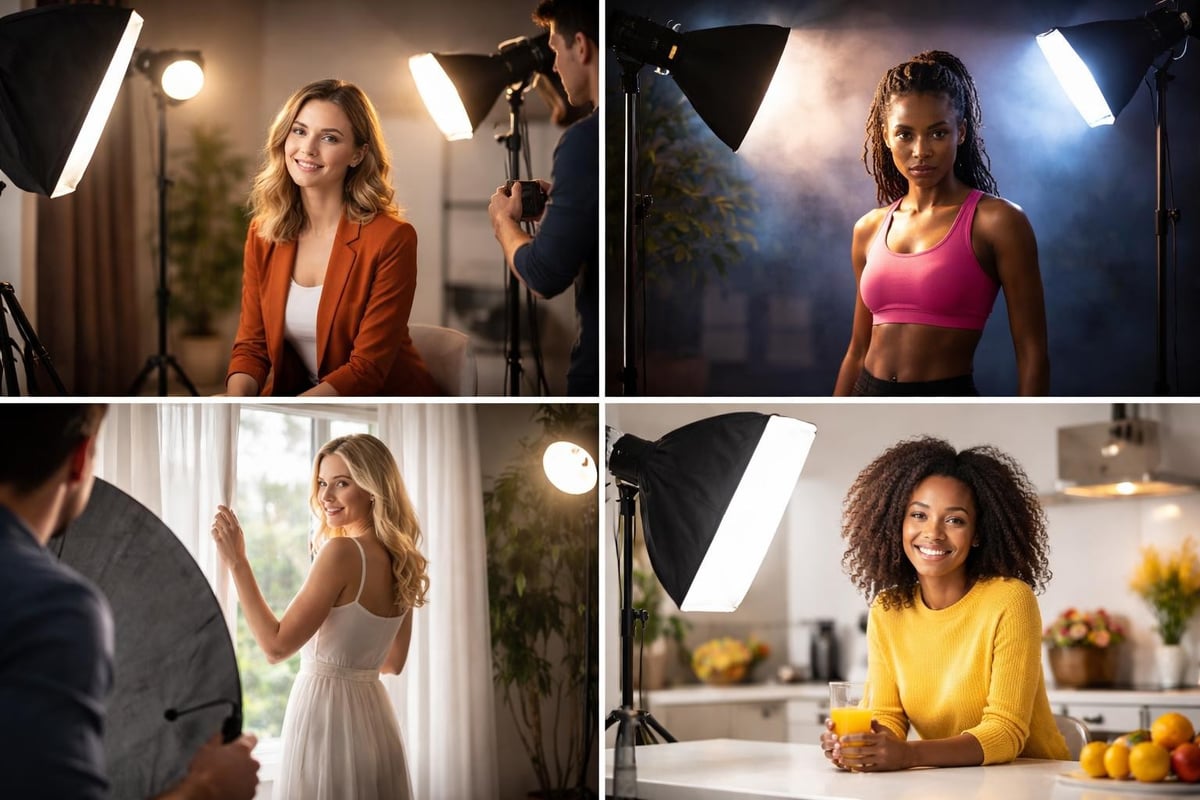 Lighting setup configurations