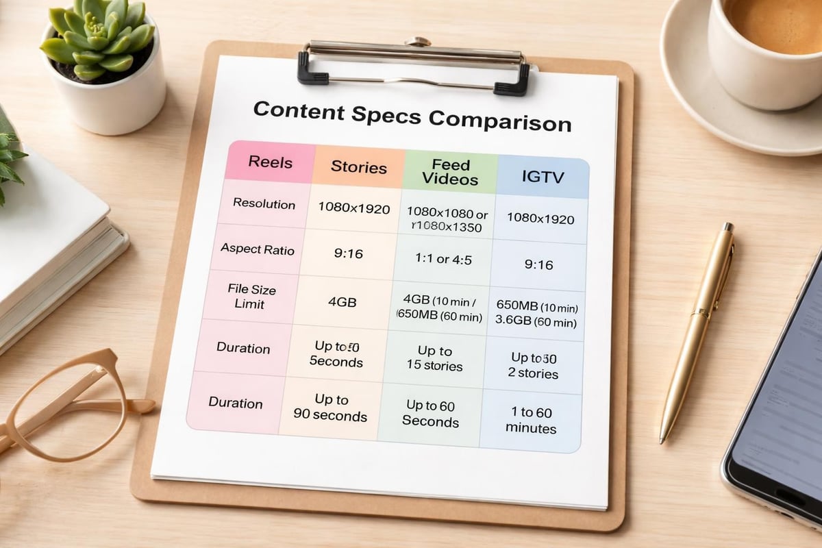 Instagram video format specifications