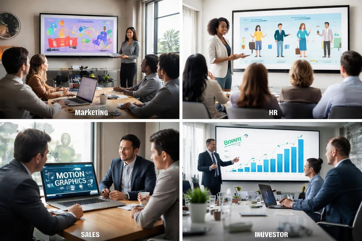 Business applications of motion graphics