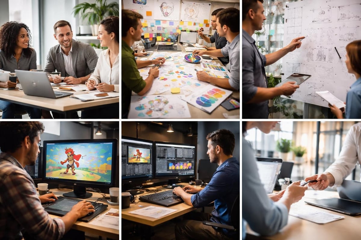 Animation production workflow stages